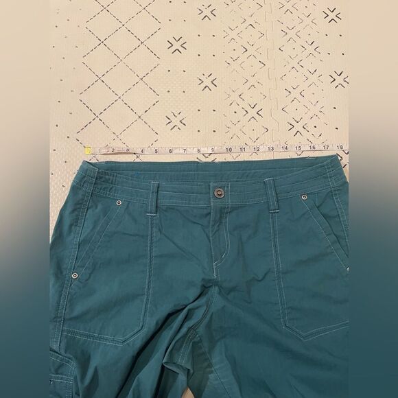 Kuhl Free Range Outdoor Hiking Capri Pants in Teal size 14 - Picture 5 of 8